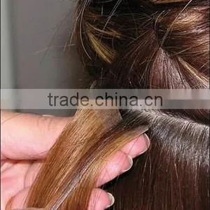 Double Machine Weft Vigin Hair Unprocessed Brazilian Hair pu Tape Hair thumbnail-1