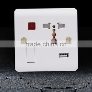 Electrical Multi 3 Pin MF Usb Plug Socket thumbnail-1