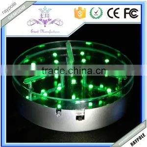 Battery Operated Under Table Vase LED Centerpiece Light Base RGB Wedding Decoration thumbnail-4