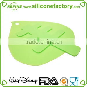 Novelty Creative Food Safety Leaf Shaped Silicone Hot Pot Cooling Coaster thumbnail-4