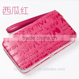 Women Metal Frame Wallet With Cell Phone Pocket thumbnail-5