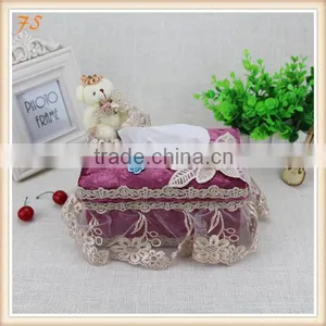 Fancy Fabric Car Tissue Box Holder thumbnail-1