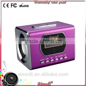 2015 Innovative fm Radio Digital Speaker With Alarom Clock qi Charging Remote Control thumbnail-3