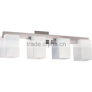 2015 International 4 Light Bathroom Vanity Light With Glass Lamp Shade thumbnail-1