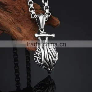 Newest Fashion Stainless Steel Casting and Polish Eagle Pendant thumbnail-2