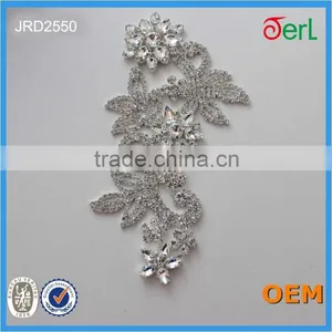 2016 New Design! Fashion Crystal Stone Applique for Wedding Dress Decorations thumbnail-1