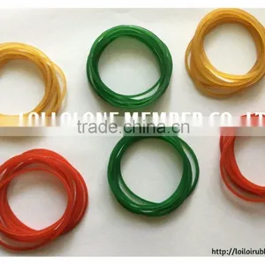 Transparent Green Color Rubber Band Manufacture / Round Rubber Band Elastic Cheap Price Wholesale thumbnail-3