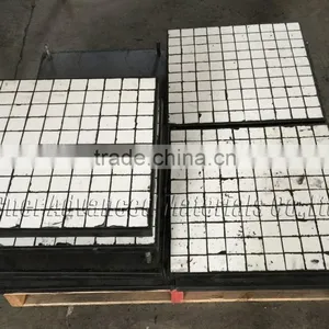 Ceramic Rubber Wear Panel, Alumina Ceramic Cast in Rubber Matrix thumbnail-1