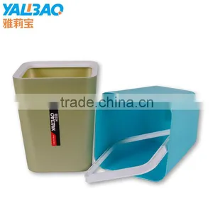 Colorful 24 CM Square Plastic Cheap Trash Can thumbnail-1