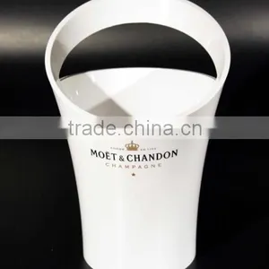 Food Grade Plastic Acrylic Champagne Ice Bucket With Handle thumbnail-1