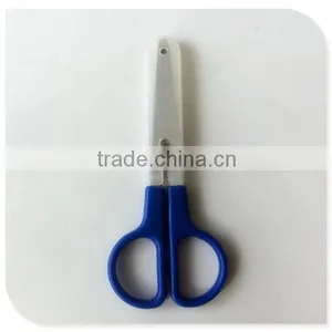 High Quality Hot Selling Kids Stationery Scissor With Safety Cover thumbnail-2