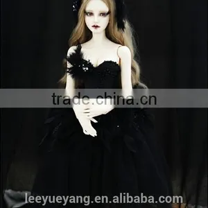 Hot Selling Synthetic Long Dark Blonde Loose Wavy Bjd Doll Wig thumbnail-2