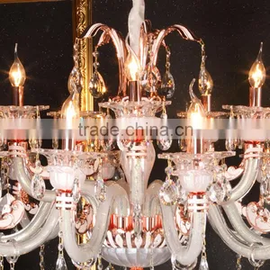Vintage Zinc Alloy & Glass Bowl Chandelier & Pendant Lighting thumbnail-2