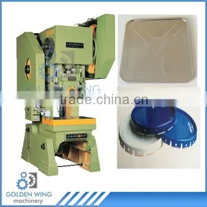 Semi-automatic Chemical Bucket Pail Square Rectangular Round Can Box End Cap Making Line Punch Press Machine thumbnail-1