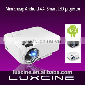 New Arrival! PTP200C 2 in 1 LED Projector + TV BOX 2000 Lumens in Android WIFI Bluetooth Smart Beamer thumbnail-2