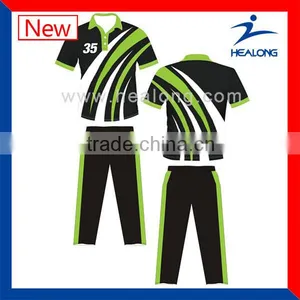 Custom Sublimated Cricket Wears Cricket Uniforms With Jerseys and Trousers thumbnail-1