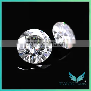 0.5ct 5mm Lab Created Diamond D E Clolorness Stone Forever One Band Moissanite thumbnail-2