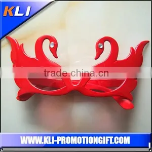 Fancy Orange Heart Shape Crazy Party Sunglasses thumbnail-5