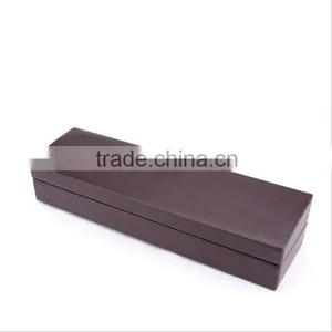 Wholesale Custom High-grade PU Leather Watch Box, Deep Coffee Color Beautiful Jewelry Box thumbnail-2
