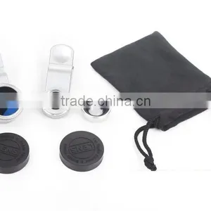 Innovative 3-in-1 Clip-on Lens Kit: Fisheye+Macro+Wide-angle For Smartphones Tablets Laptop thumbnail-1