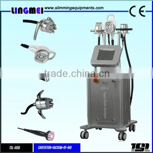 Professional LINGMEI M9 Ultrasound Lipo Suction Cavitation Ultrasound Machine Radio Frequency Rf Cavitation Vacuum Massager Machine Ultrasound Cavitation For Cellulite thumbnail-1