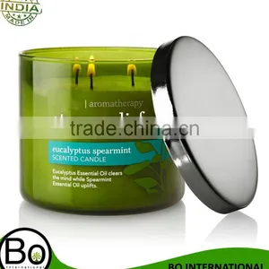 Aromatherapy Stress Relief 3-Wick Candle, Eucalyptus Spearmint thumbnail-1