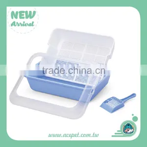 670-A Taiwan Design Pet Product,3coior Plastic Indoor Cat/Pet Litter Box Toilet With Scoop thumbnail-2