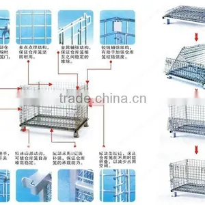 Steel Storage Cages With Wheel thumbnail-1