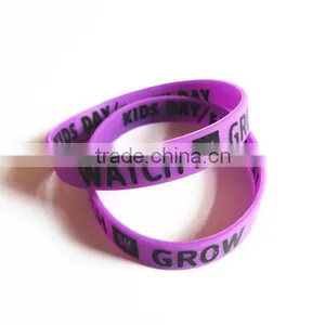 Wholesale Custom Logo Print Silicone Mosquito Repellent Bracelet thumbnail-1