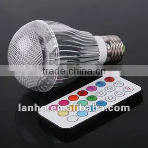 9W E27 LED RGB Light Colorful Bulb Lamp + Remote Control 2 Million Colors thumbnail-1
