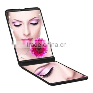 Led Lighted Compact Travel Makeup Mirror thumbnail-1