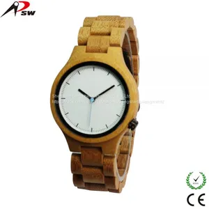 Bamboo Wood Watch Japan Movement Oem Man Wooden Watch Promotional Fashion Wood Watch thumbnail-1