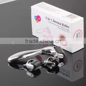 Hot Sale Dermaroller 180needles 600needles 1200needles 3 in 1 Derma Roller Titanium Micro Needle Roller thumbnail-3