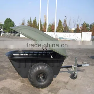 300kgs Capacity ATV Tow Behind Trailer 2 Wheel Rear Trailer for Amphibious Vehicle Accessary thumbnail-6