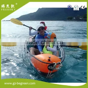 New Design Water Sport Transparent Canoe Kayak for Sale thumbnail-2