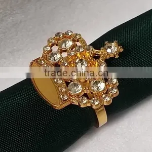 New Gold Crown Napkin Ring,event Favor Napkin Ring thumbnail-1