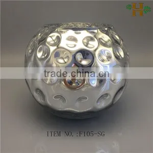 Factory Price Round Glass Flower Vase thumbnail-3