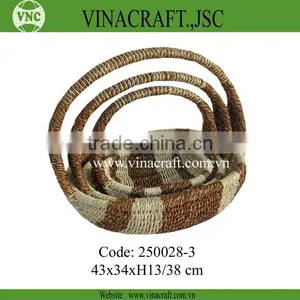 Wicker Flower Basket With Handle for Holiday thumbnail-1