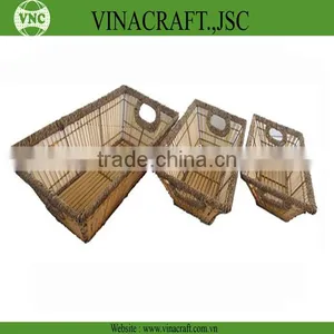 New Design Bamboo Laundry Basket With Handle for Hot Sale thumbnail-1