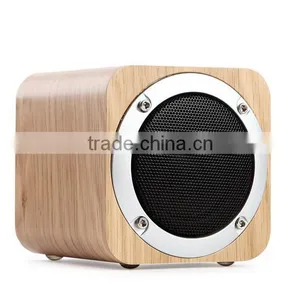 Customizable Logo Portable Mobile Phone Wooden Bluetooth Speaker thumbnail-1