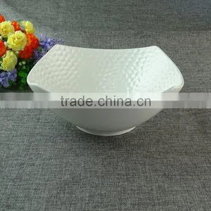 Cheap China Supplier Wholesale Porcelain Salad Bowl, White Fruit Porcelain Big Bowls in Stock thumbnail-1