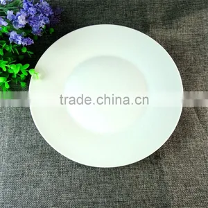 Cheap Bulk 10 Inch White Round Japanese Ceramic Hot Plate Cooking Daliy Use thumbnail-1