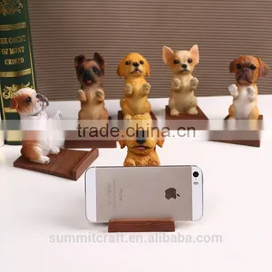 Resin Dog Mobile Phone Holder Funny Cell Phone Holder for Desk thumbnail-1