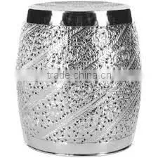 Engraved Metal Side Table For Living Room thumbnail-1