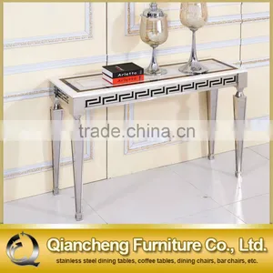 Metal Italian Design Glass Console Table thumbnail-2