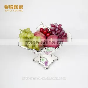 Wholesale Ceramic Candy Dish Golden,fruit Tray Ceramic Material thumbnail-1
