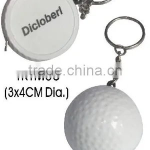 Keychian Mini Tape Measure In Ball Design thumbnail-1