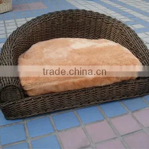 Wicker Dog Basket thumbnail-1