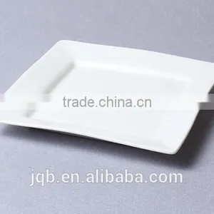 Customized White Ceramic Square Dinner Plates thumbnail-1