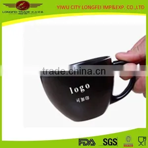 Customized Chinese Supplier Hot Selling Black Ceramic Coffee Mug Wholesale thumbnail-1